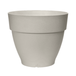Elho Vibia Campana Vaso da Esterno 40 cm Bianco – 26,2 L, Plastica Riciclata, Resistente al Gelo