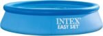 Intex Piscina Hinchable Easy Set 244 × 61 cm 1942 L Familiar 2-3 Personas Azul