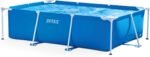 Intex Piscina Rectangular Metal Frame 450 × 220 × 84 cm 7127 L Depuradora Incluida
