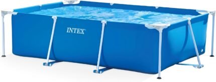 Intex Piscina Rectangular Metal Frame 450 × 220 × 84 cm 7127 L Depuradora Incluida