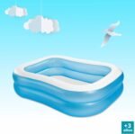 Intex Piscina Familiar Hinchable Rectangular 203 × 152 × 48 cm 540 L Azul - vista 3