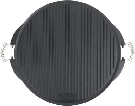 BBQ-Toro Plancha Hierro Fundido Ø53 cm Reversible Esmaltada Asas Barbacoa