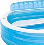 Intex Piscina Familiar 4 Asientos 229 × 218 × 79 cm 590 L Respaldo Portavasos - vista 3