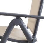 Chicreat Silla Plegable Aluminio Textileno Korfu 113 cm Beige Respaldo 8 Posiciones - vista 3
