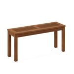 Furinno Banco Jardín Madera Meranti Aceite Teca 100 × 30 × 47 cm Natural - vista 3
