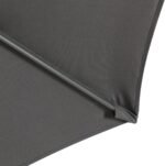Greemotion Sombrilla Jardín Ø 270 cm Plegable Antracita Protección UV 35+ con Inclinación 30° y Manivela - vista 2