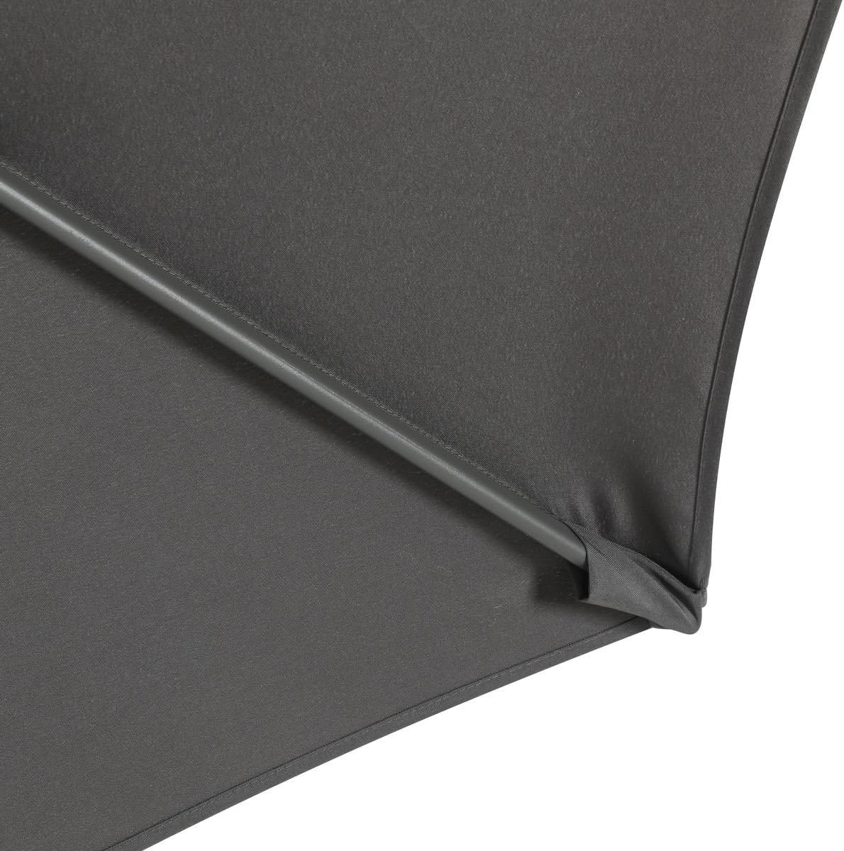 Greemotion Sombrilla Jardín Ø 270 cm Plegable Antracita Protección UV 35+ con Inclinación 30° y Manivela - vista 2