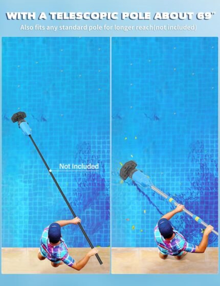 Teguy Aspirador Piscina Inalámbrico con Pértiga Telescópica 60 min 4200 L/h - vista 2