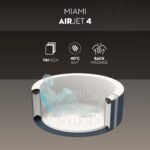 Bestway Lay-Z-Spa Miami AirJet Spa Gonfiabile 2-4 Persone – 120 Getti, Freeze Shield - immagine 3